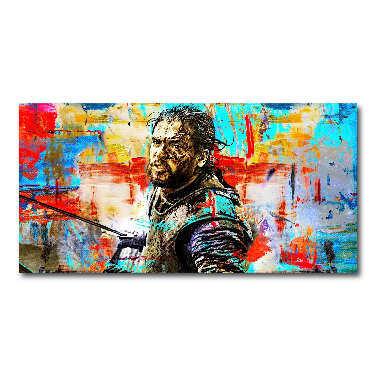 AUTO-MOCKUP WHITE | Abstract Snow | 1 Piece | Gallery Wrap Canvas | group=2x1