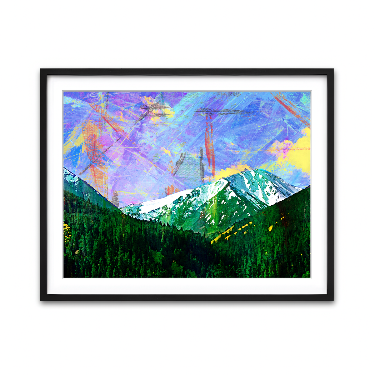 Framed Print 4x3 Black