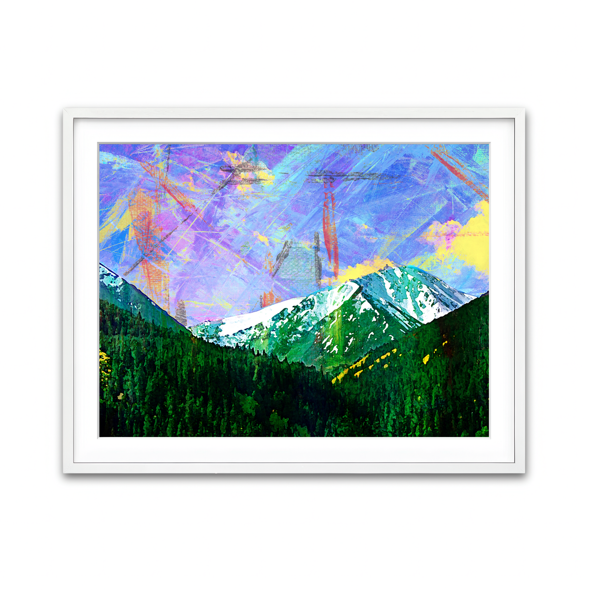 Framed Print 4x3 White