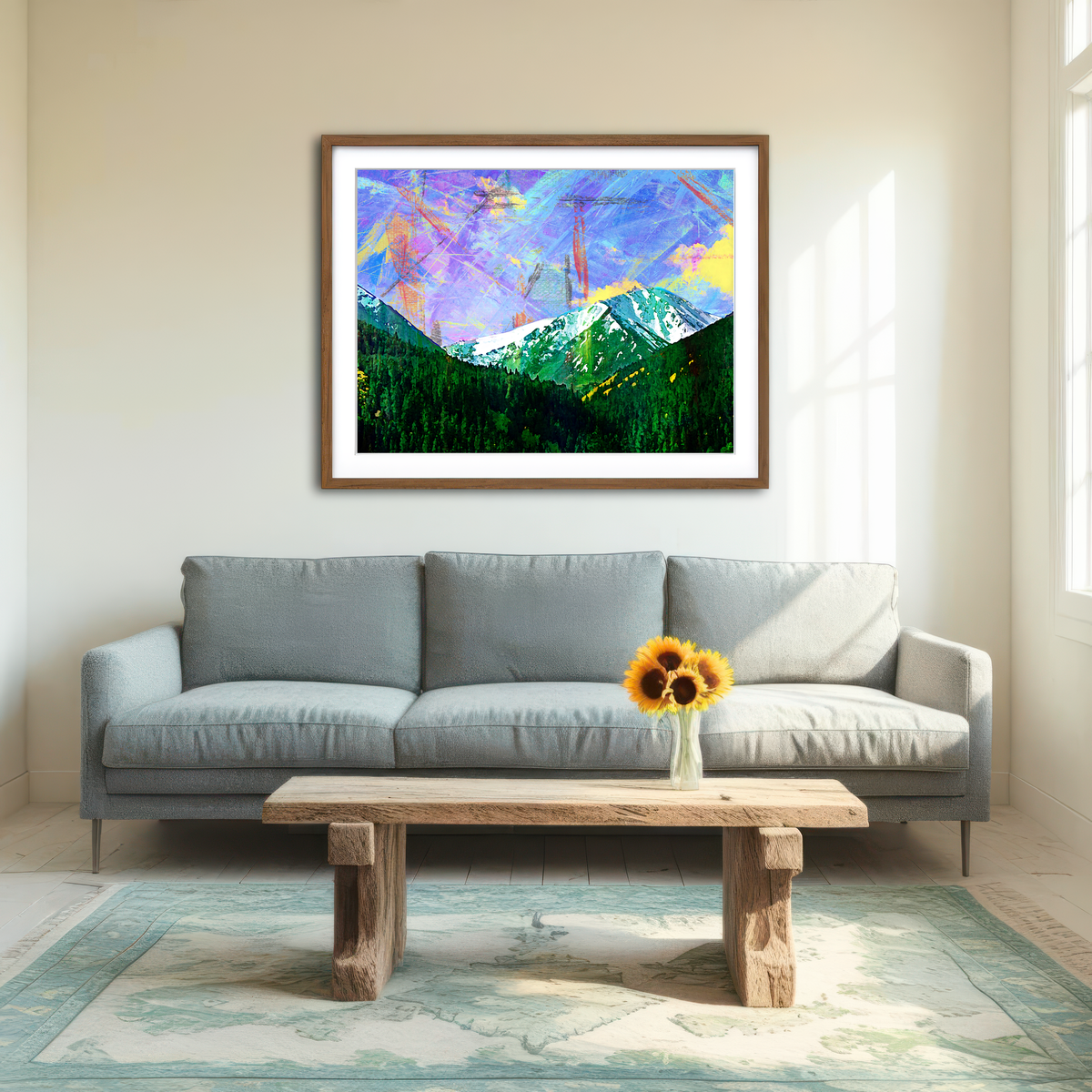 AUTO-MOCKUP ROOM | Abstract Torreys Wall Art