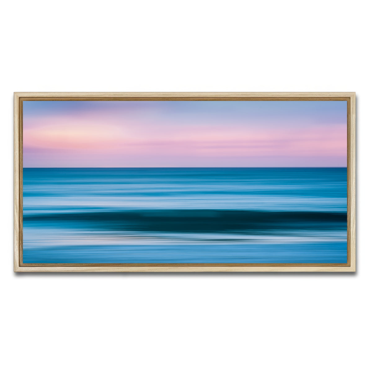 AUTO-MOCKUP WHITE | Abstract Waves | 1 Piece | Natural Framed Canvas | group=2x1