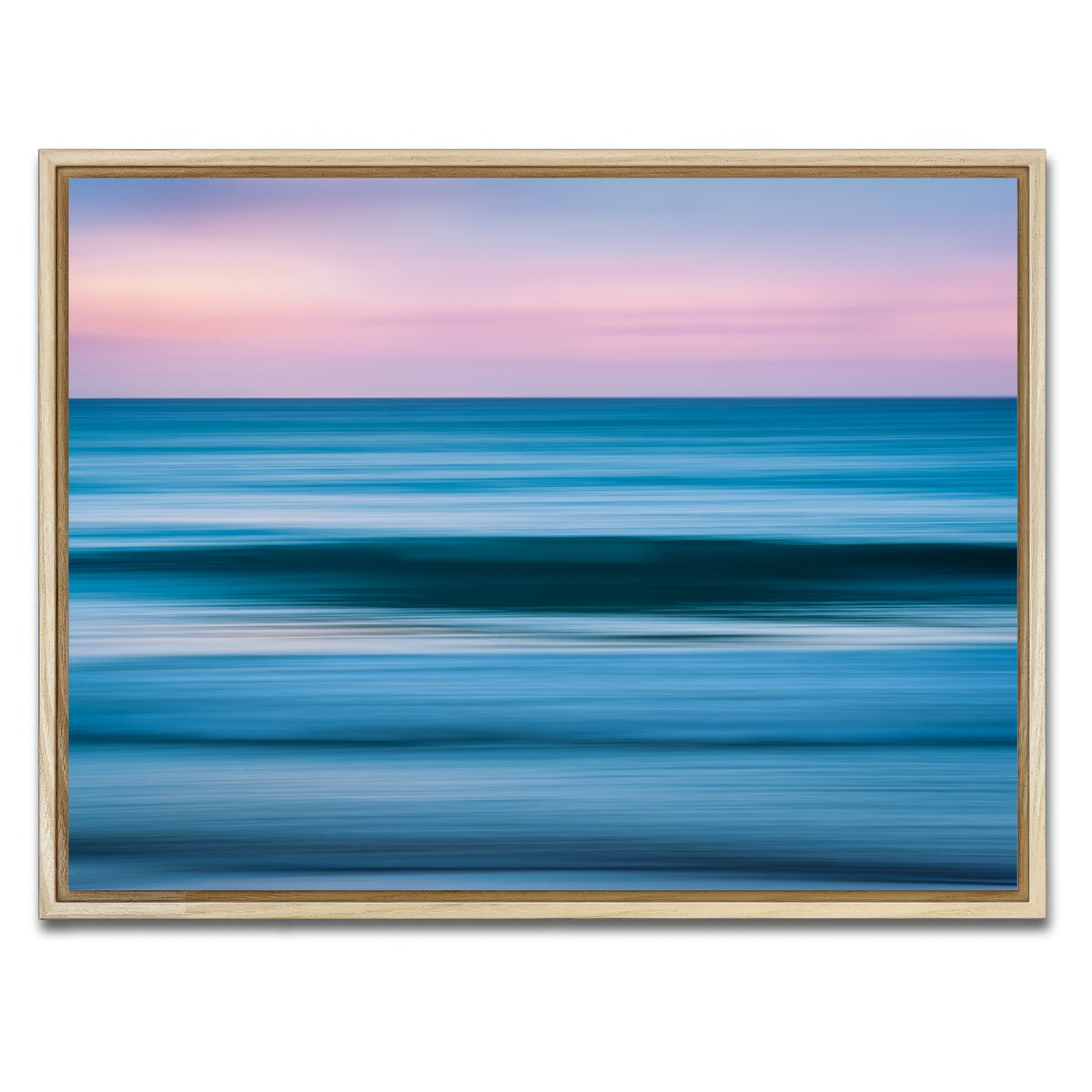 AUTO-MOCKUP WHITE | Abstract Waves | 1 Piece | Natural Framed Canvas | group=4x3