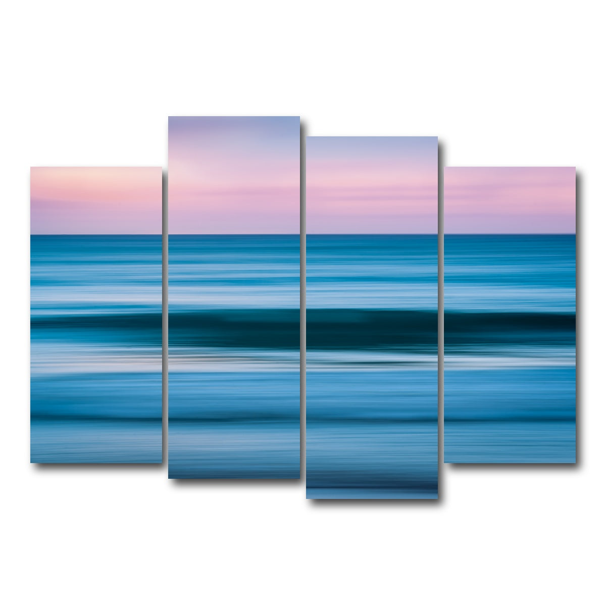 AUTO-MOCKUP WHITE | Abstract Waves | 4 Piece | Gallery Wrap Canvas | group=4_normal