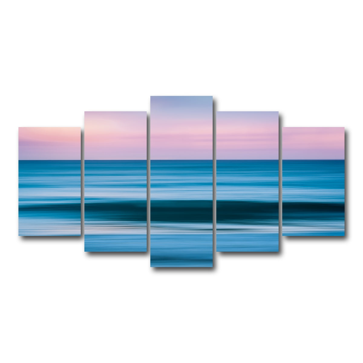 AUTO-MOCKUP WHITE | Abstract Waves | 5 Piece | Gallery Wrap Canvas | group=5_normal