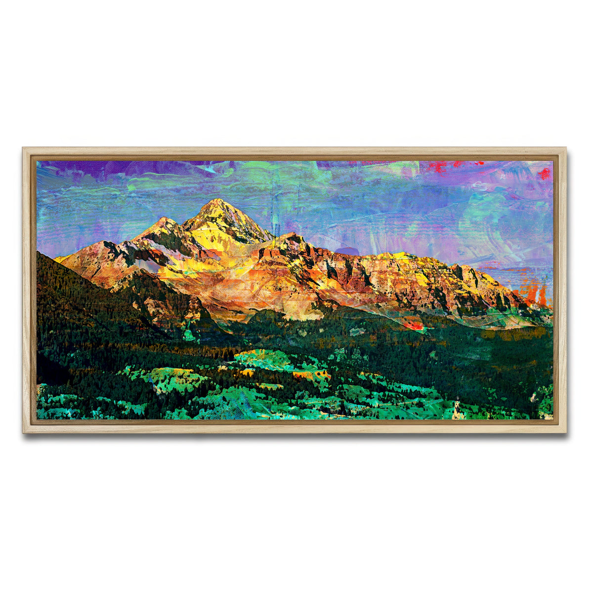 AUTO-MOCKUP WHITE | Abstract Wilson | 1 Piece | Natural Framed Canvas | group=2x1