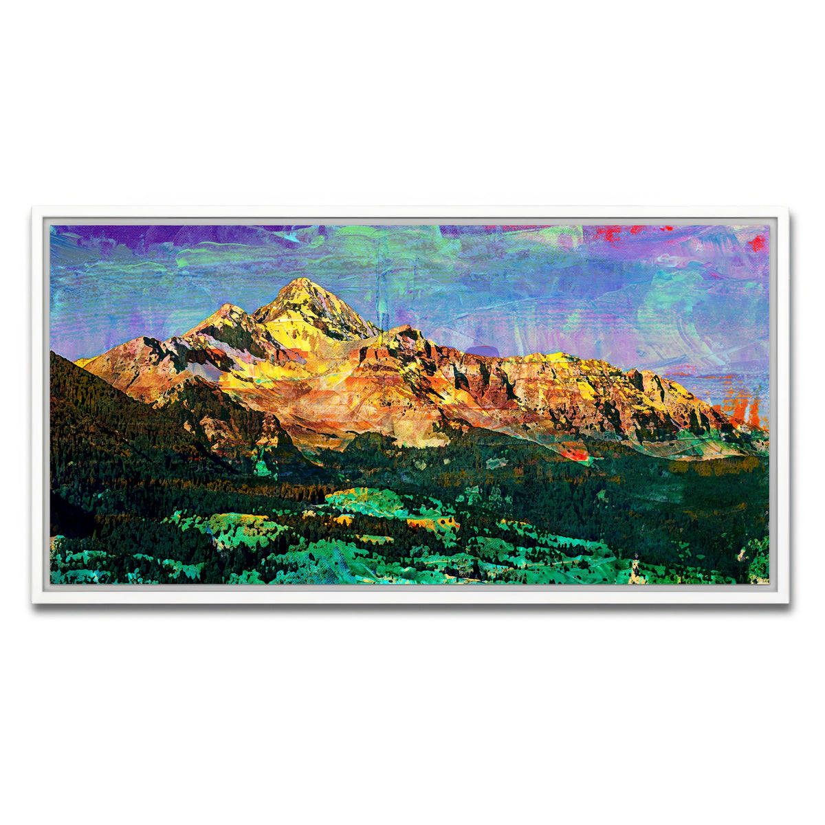 AUTO-MOCKUP WHITE | Abstract Wilson | 1 Piece | White Framed Canvas | group=2x1