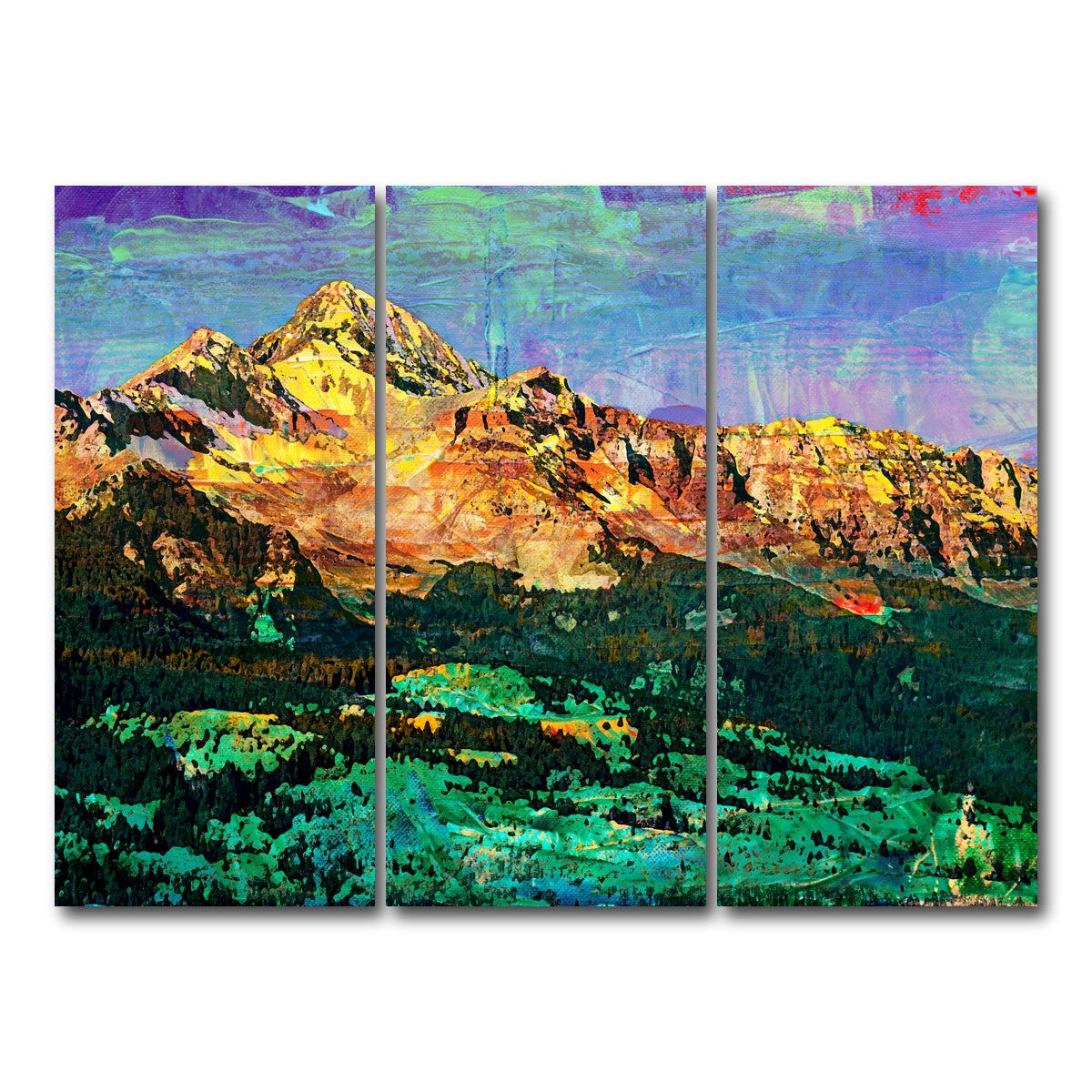 AUTO-MOCKUP WHITE | Abstract Wilson | 3 Piece | Gallery Wrap Canvas | group=8x18