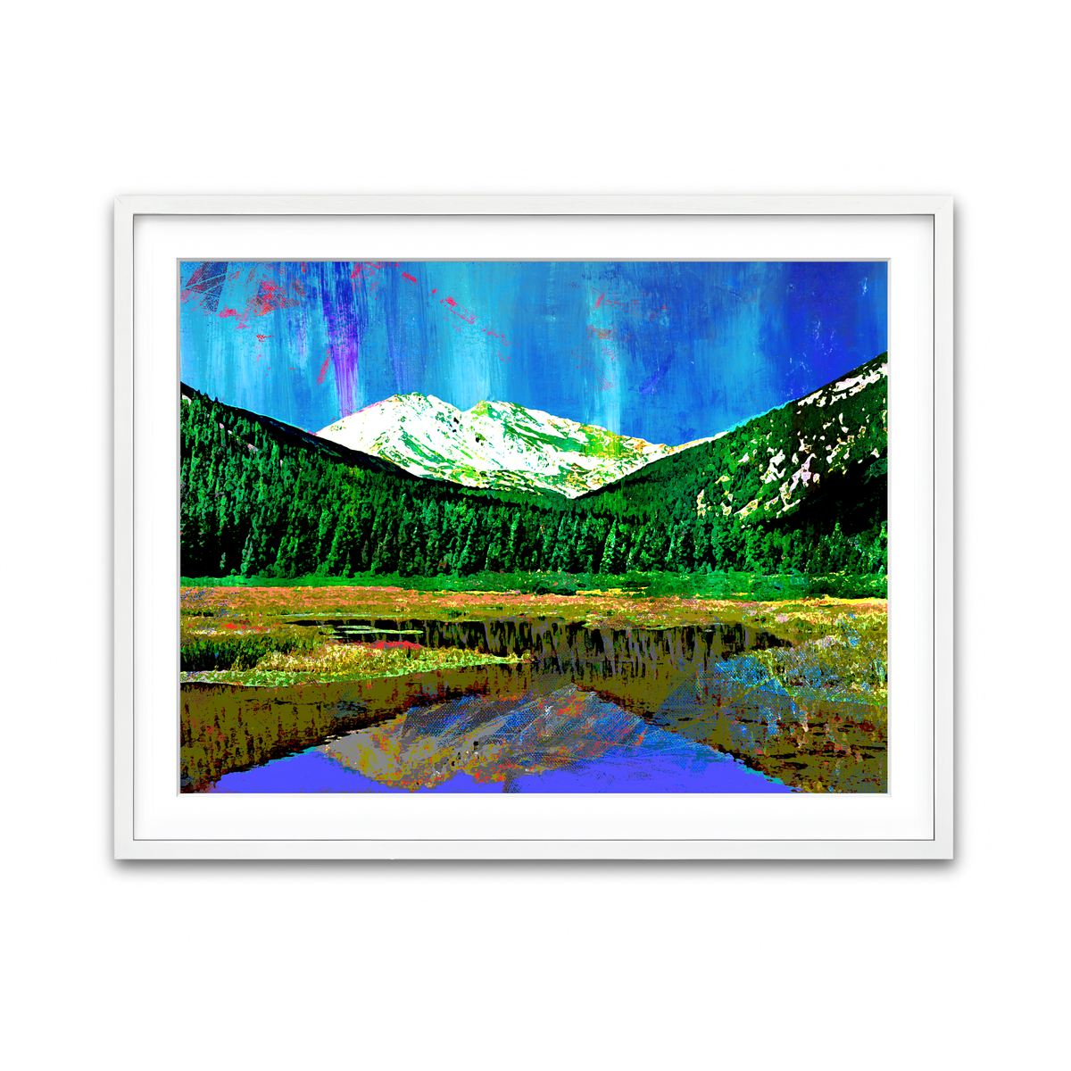 Framed Print 4x3 White