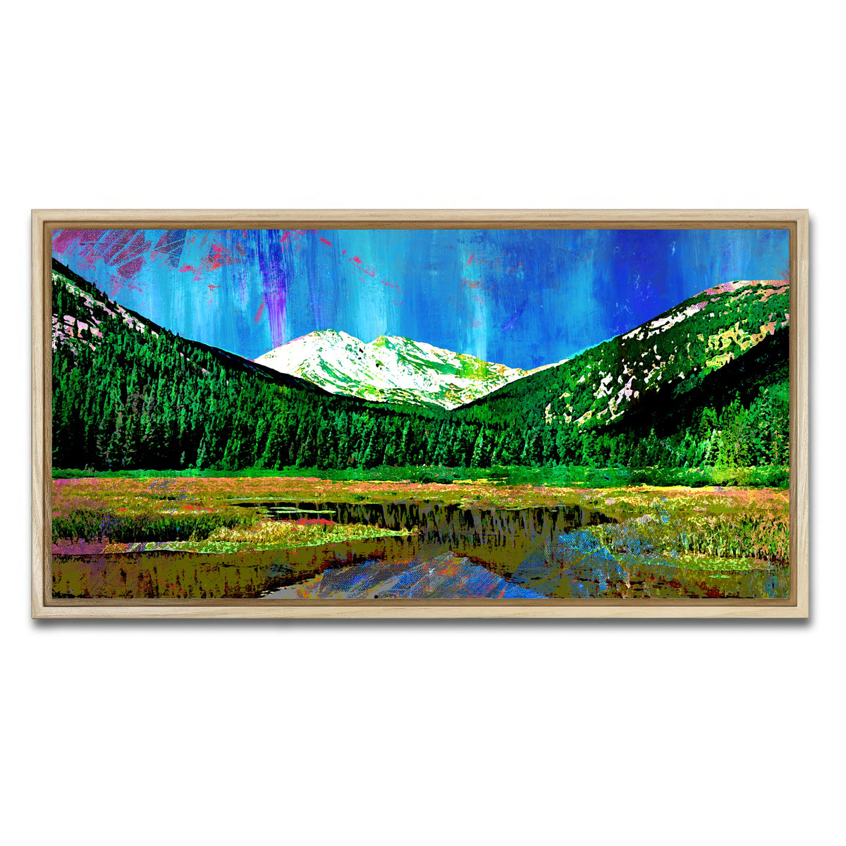 AUTO-MOCKUP WHITE | Abstract Yale | 1 Piece | Natural Framed Canvas | group=2x1