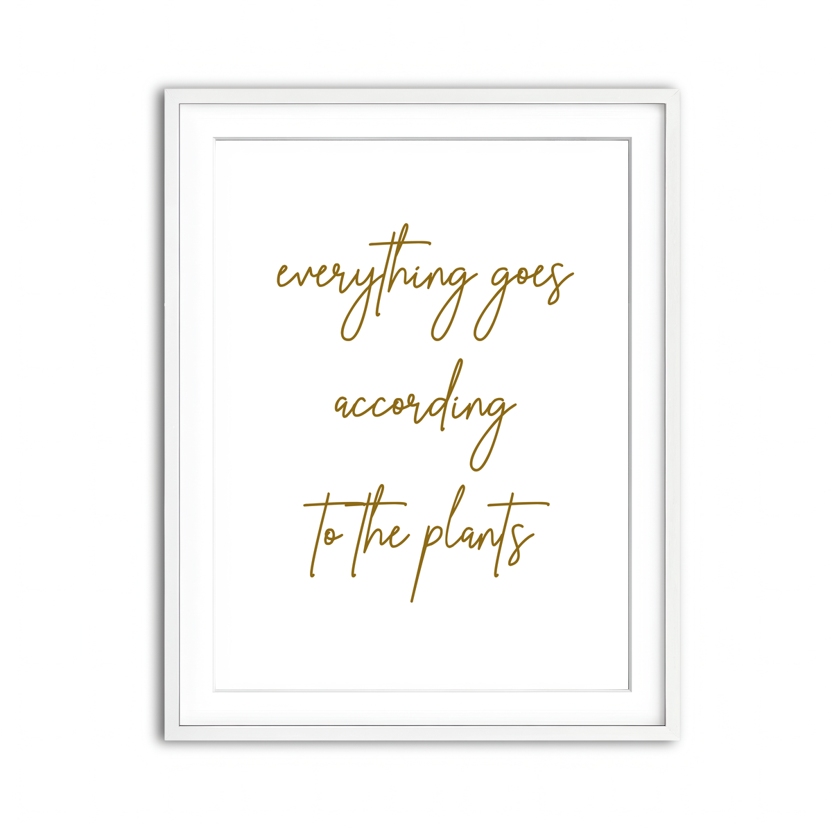 Framed Print 3x4 White