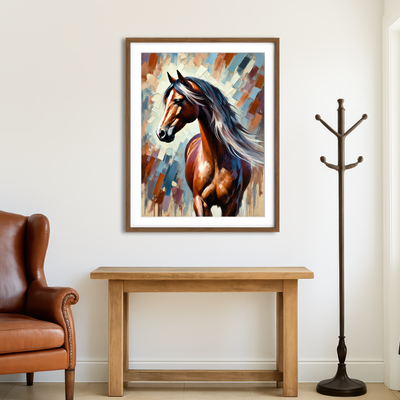 AUTO-MOCKUP ROOM | Acrylic Horse Wall Art