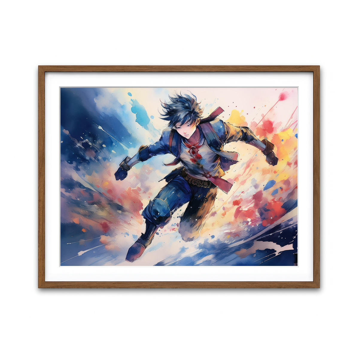 Framed Print 4x3 Walnut