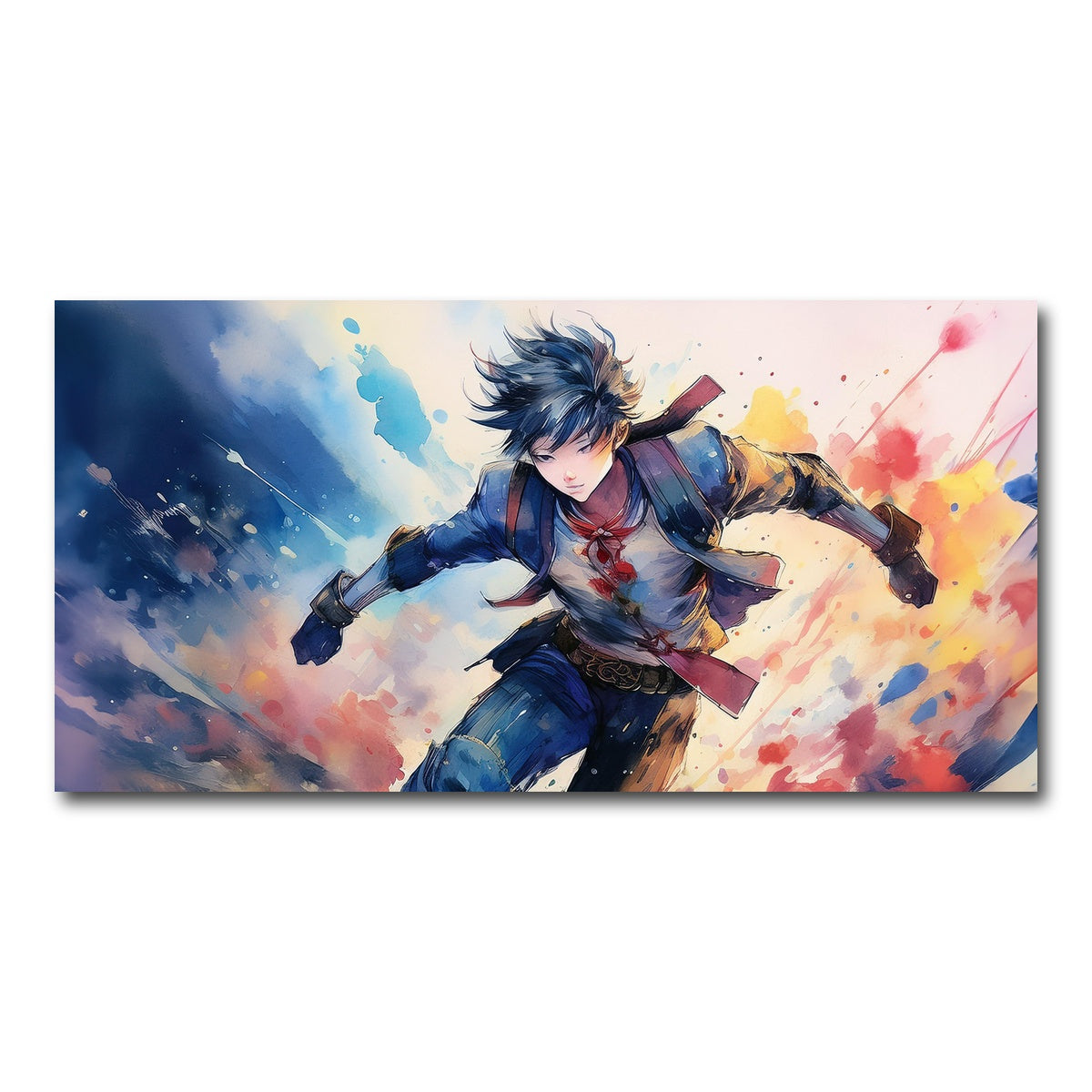 AUTO-MOCKUP WHITE | Action Anime | 1 Piece | Gallery Wrap Canvas | group=2x1