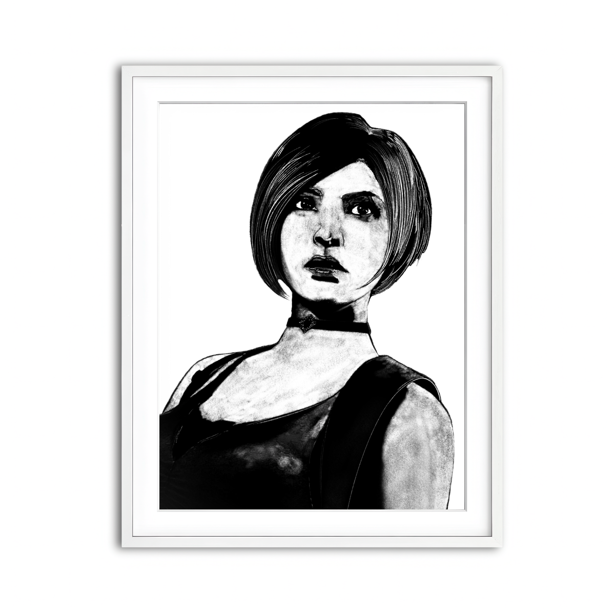 Framed Print 3x4 White