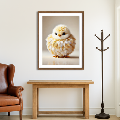 AUTO-MOCKUP ROOM | Adorable Baby Chicken Wall Art