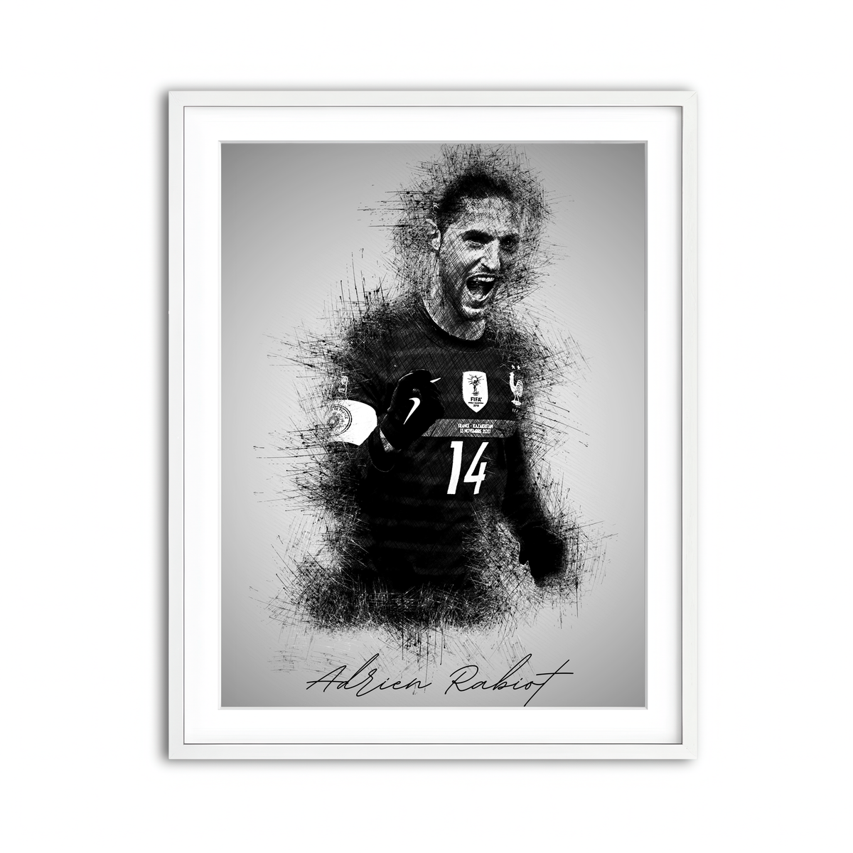 Framed Print 3x4 White