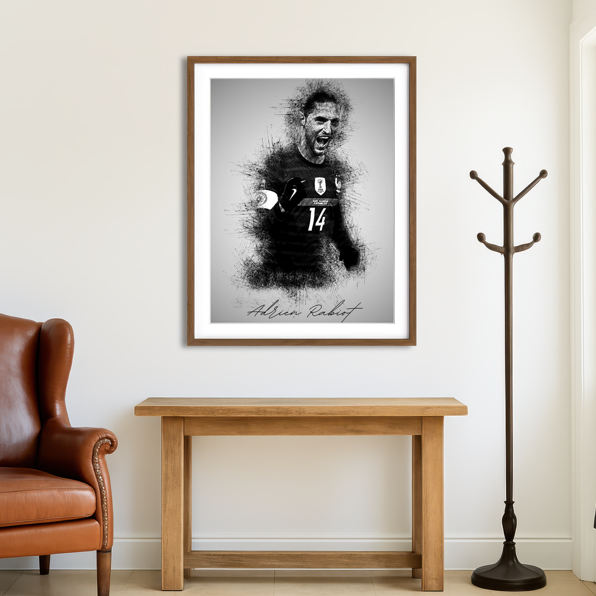 AUTO-MOCKUP ROOM | Adrien Rabiot 2 Wall Art