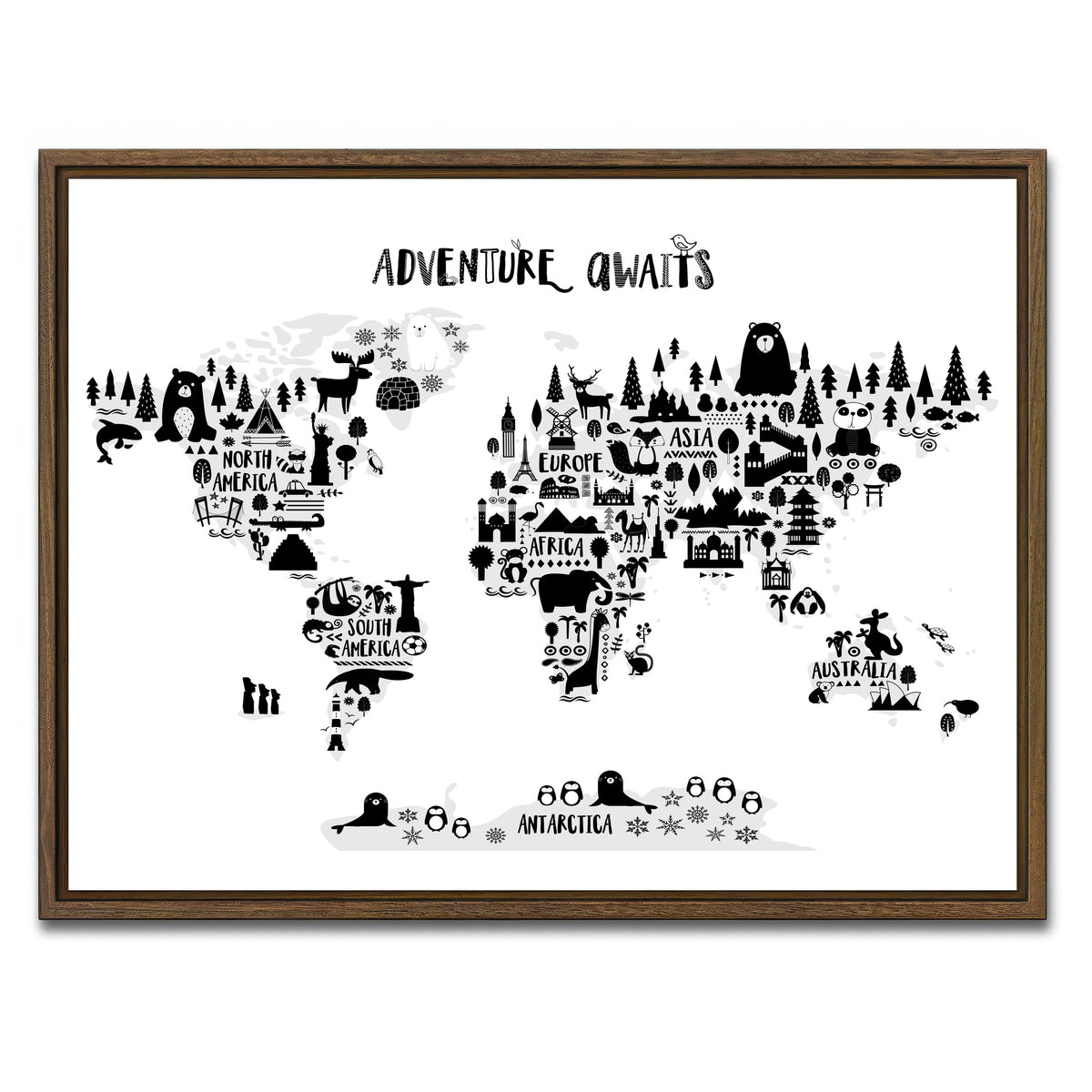 AUTO-MOCKUP WHITE | Adventure | 1 Piece | Walnut Framed Canvas | group=4x3