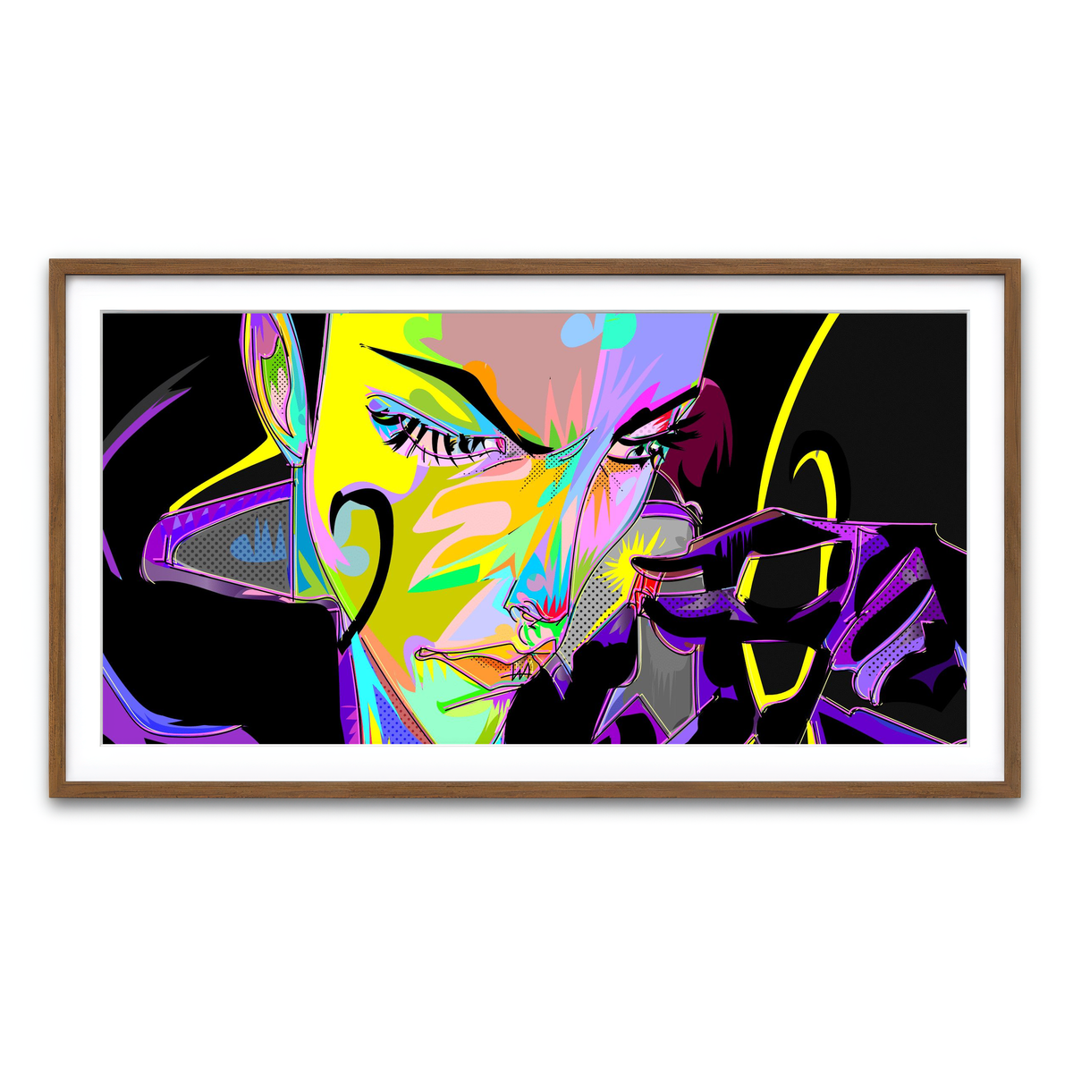 Framed Print 2x1 Walnut