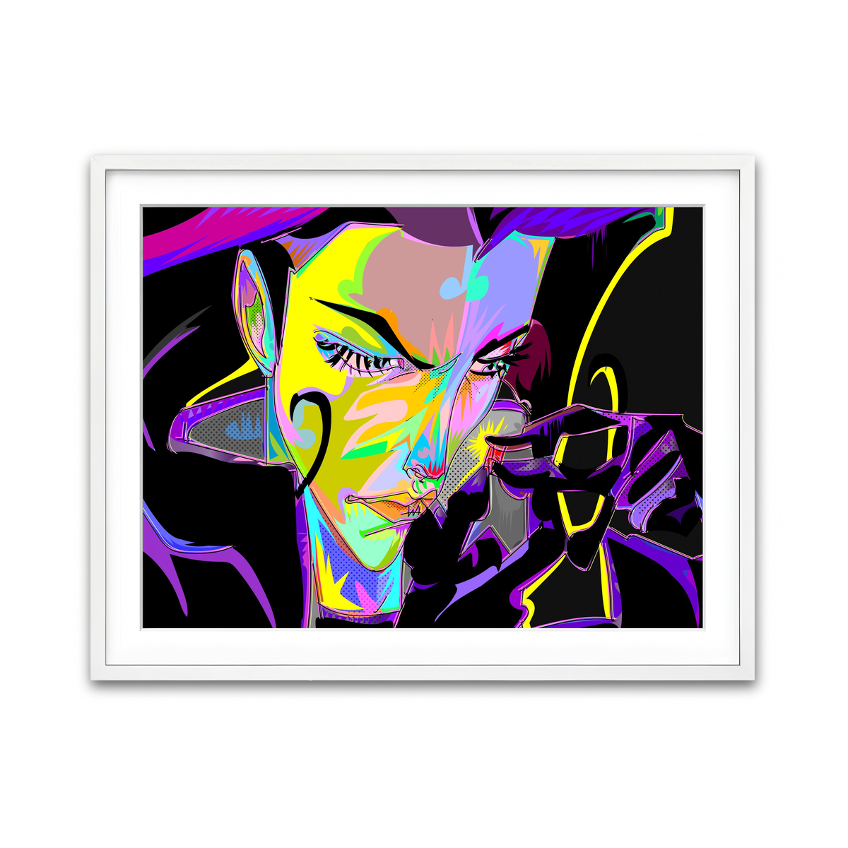 Framed Print 4x3 White