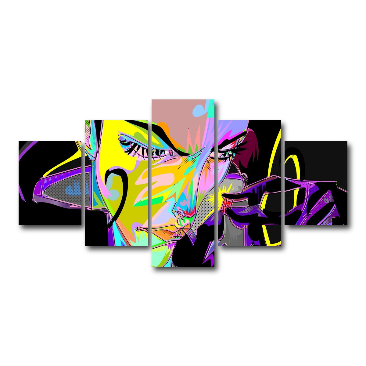 AUTO-MOCKUP WHITE | Aeon Flux | 5 Piece | Gallery Wrap Canvas | group=5_short