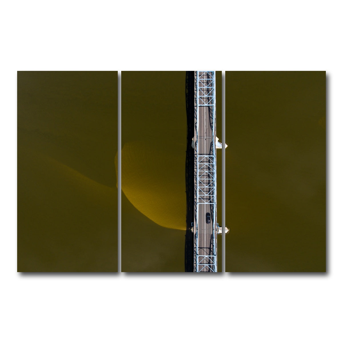 AUTO-MOCKUP WHITE | Aerial Bridge | 3 Piece | Gallery Wrap Canvas | group=12x24