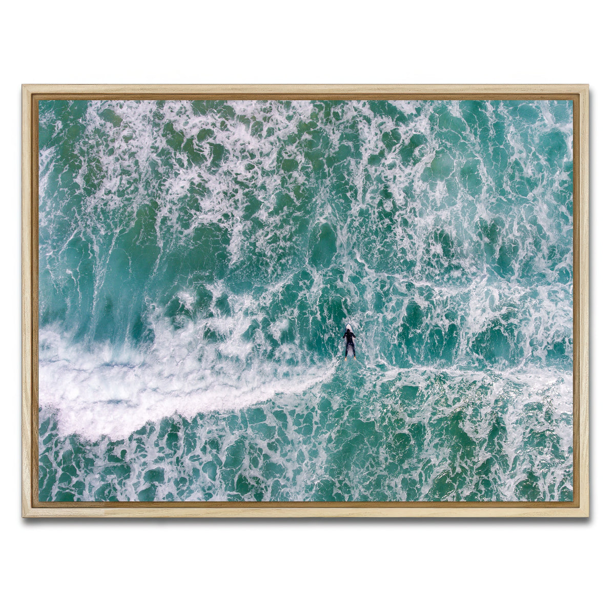 AUTO-MOCKUP WHITE | Aerial Surfer | 1 Piece | Natural Framed Canvas | group=4x3