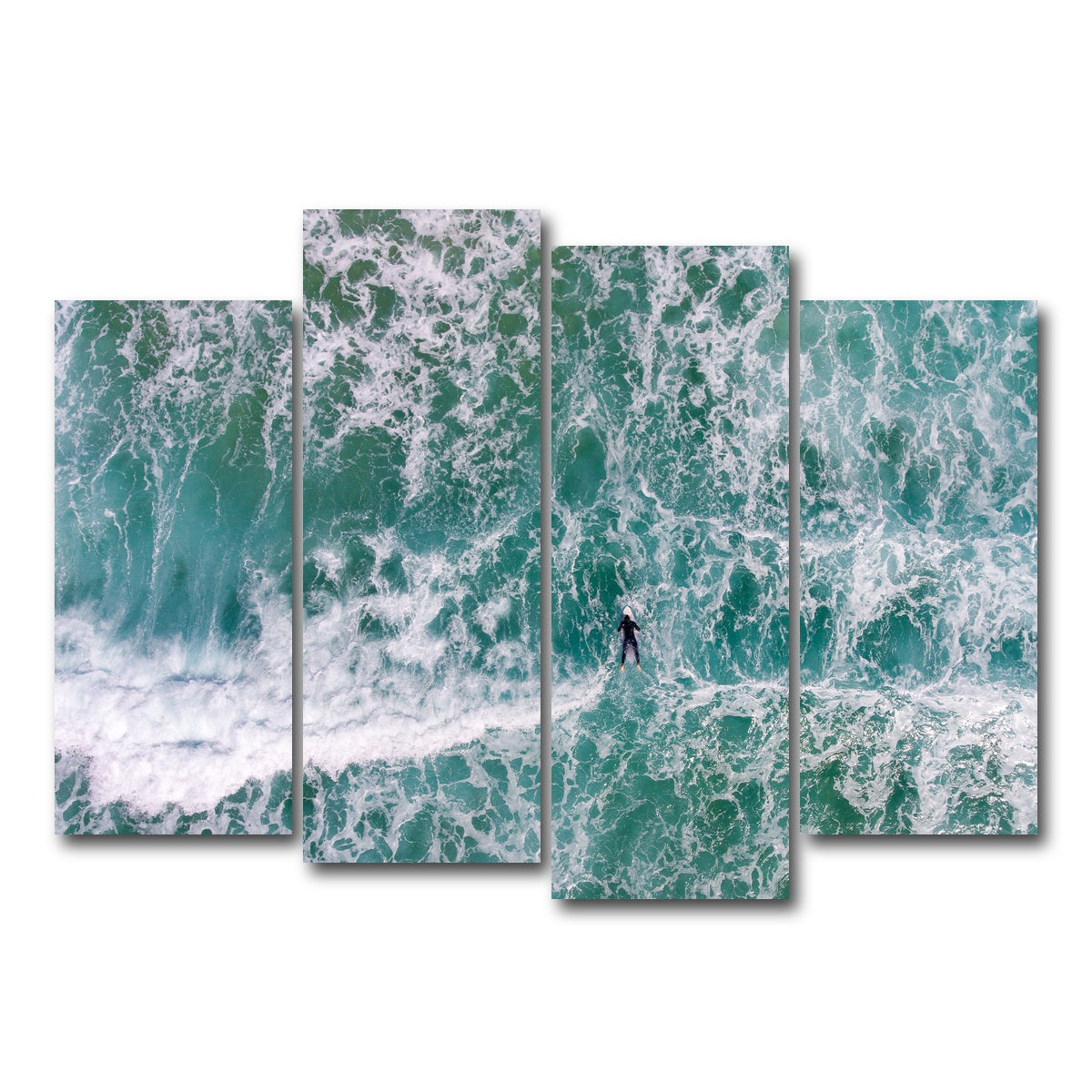 AUTO-MOCKUP WHITE | Aerial Surfer | 4 Piece | Gallery Wrap Canvas | group=4_normal