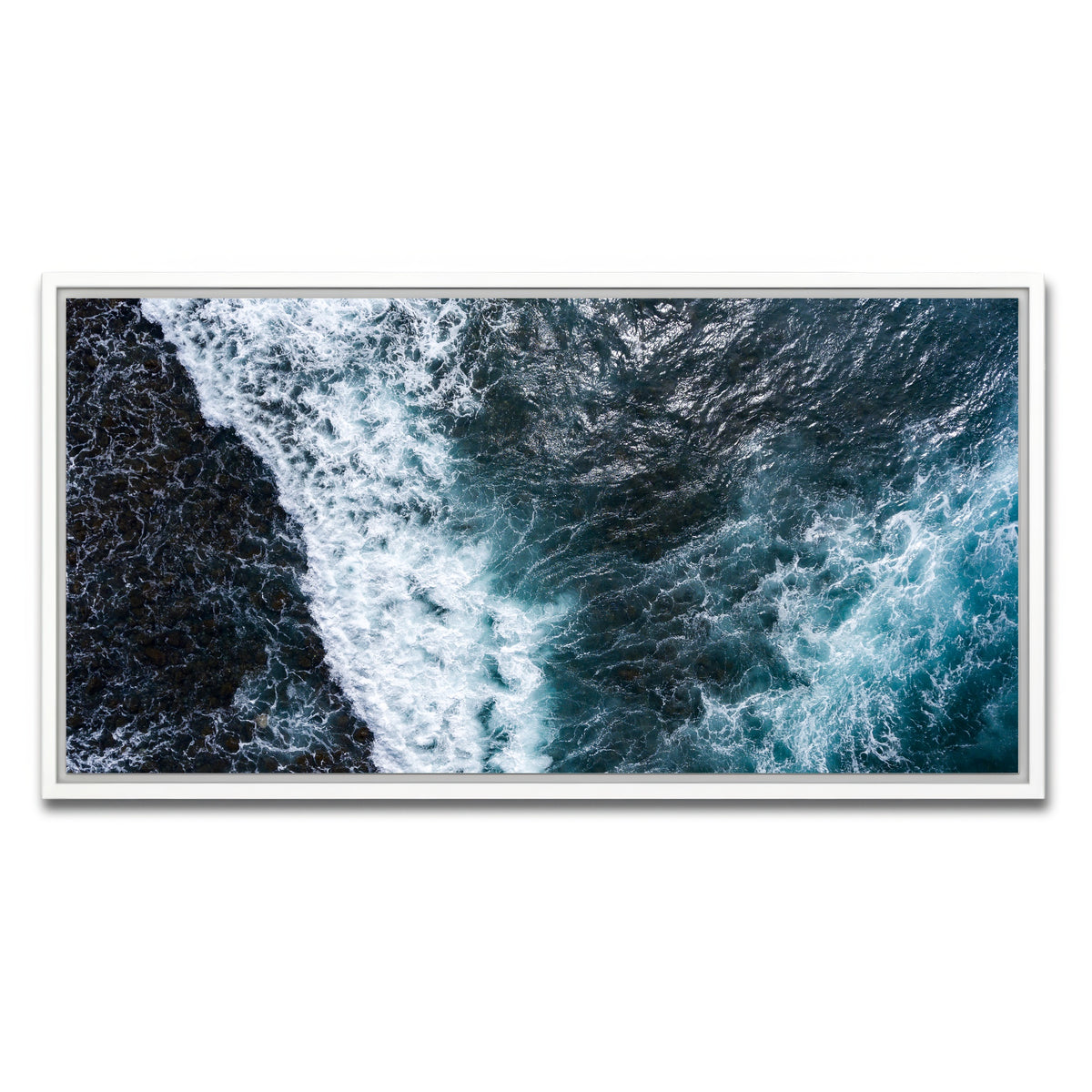 AUTO-MOCKUP WHITE | Aerial Wave | 1 Piece | White Framed Canvas | group=2x1
