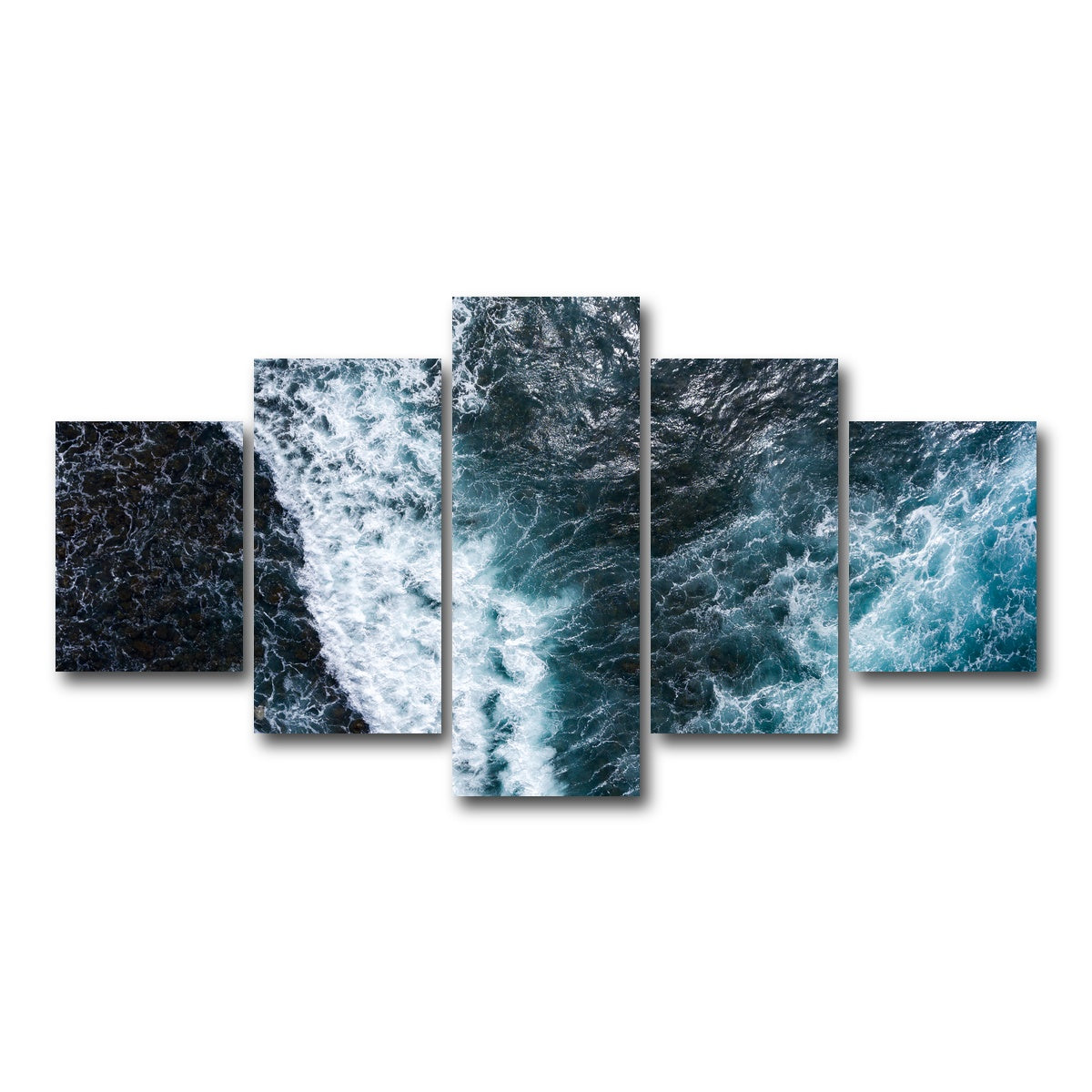 AUTO-MOCKUP WHITE | Aerial Wave | 5 Piece | Gallery Wrap Canvas | group=5_short