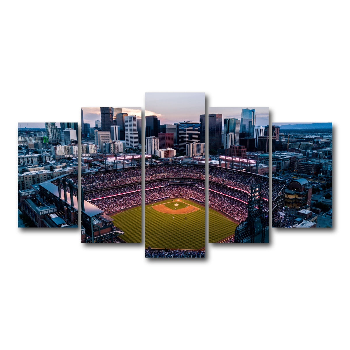 AUTO-MOCKUP WHITE | Aerial of Coors Field | 5 Piece | Gallery Wrap Canvas | group=5_normal
