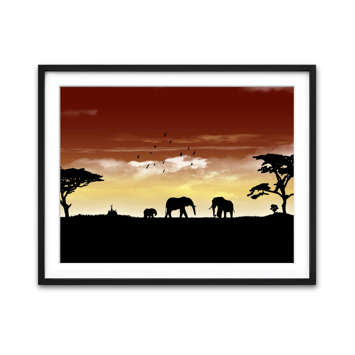 Framed Print 4x3 Black