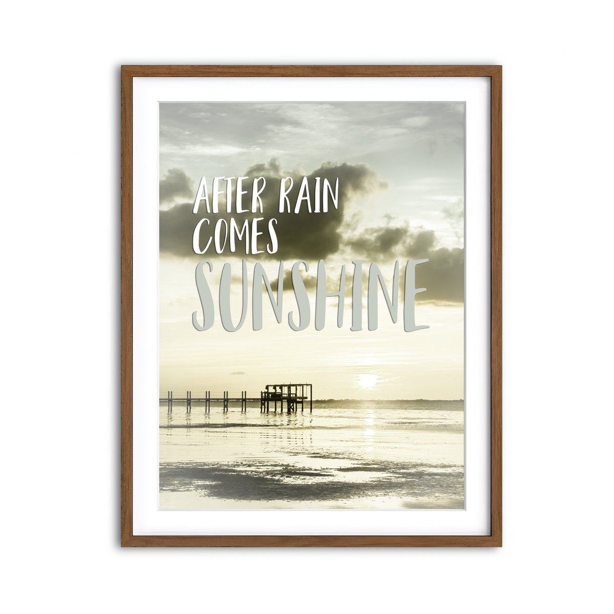 Framed Print 3x4 Walnut