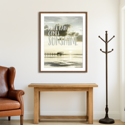 AUTO-MOCKUP ROOM | After Rain Comes Sunshine Wall Art