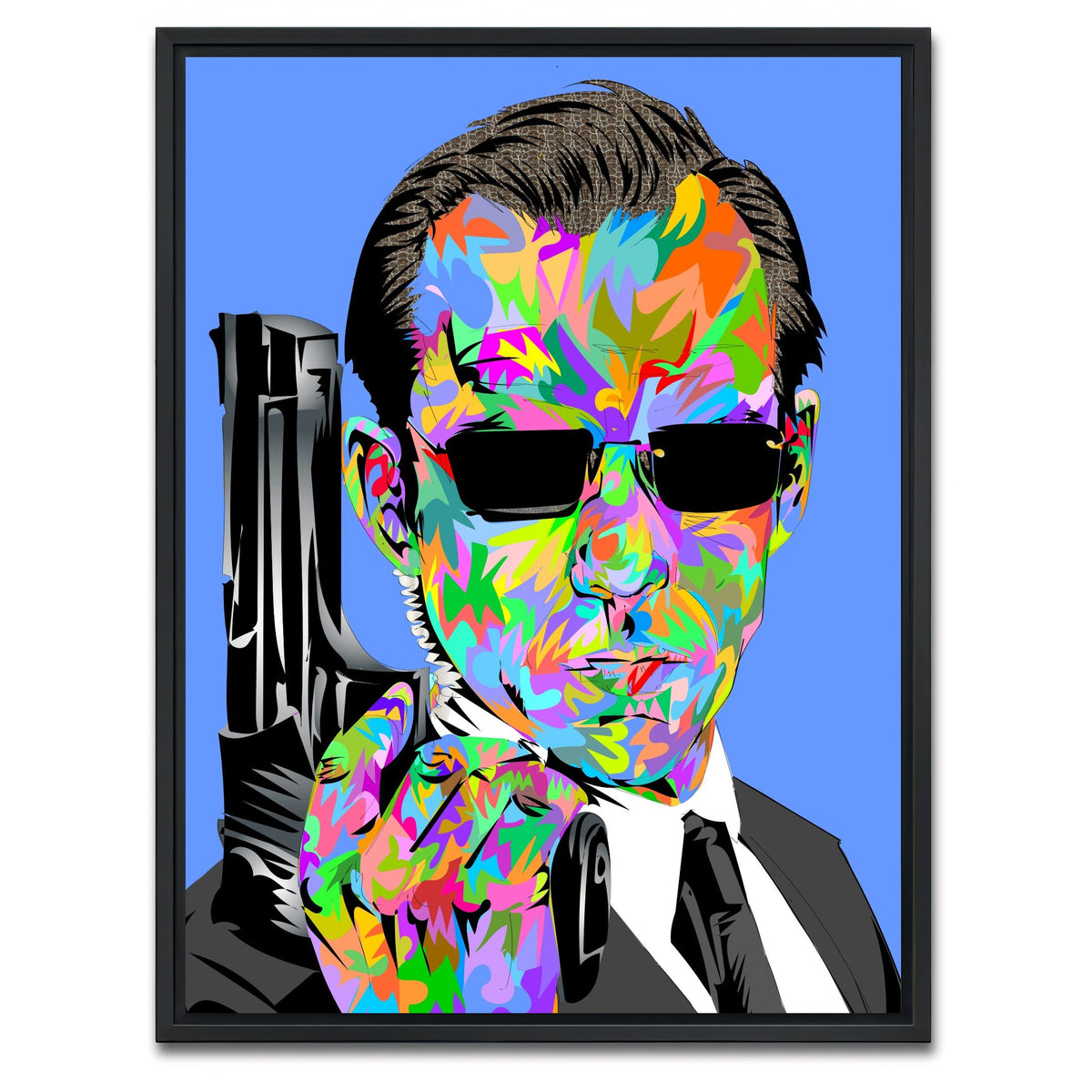 AUTO-MOCKUP WHITE | Agent Smith | 1 Piece | Black Framed Canvas | group=3x4
