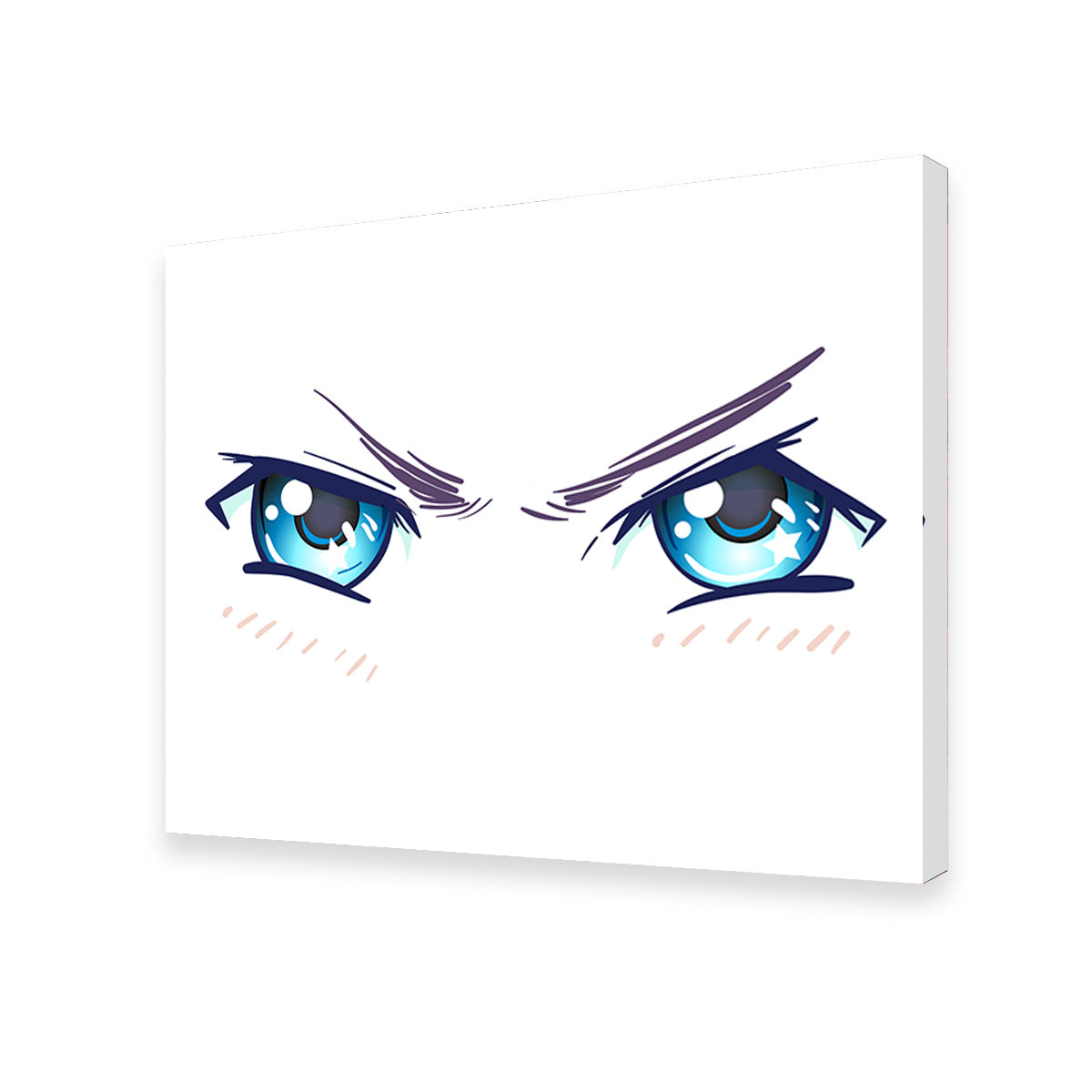 Aggressive Anime Eyes Wall Art