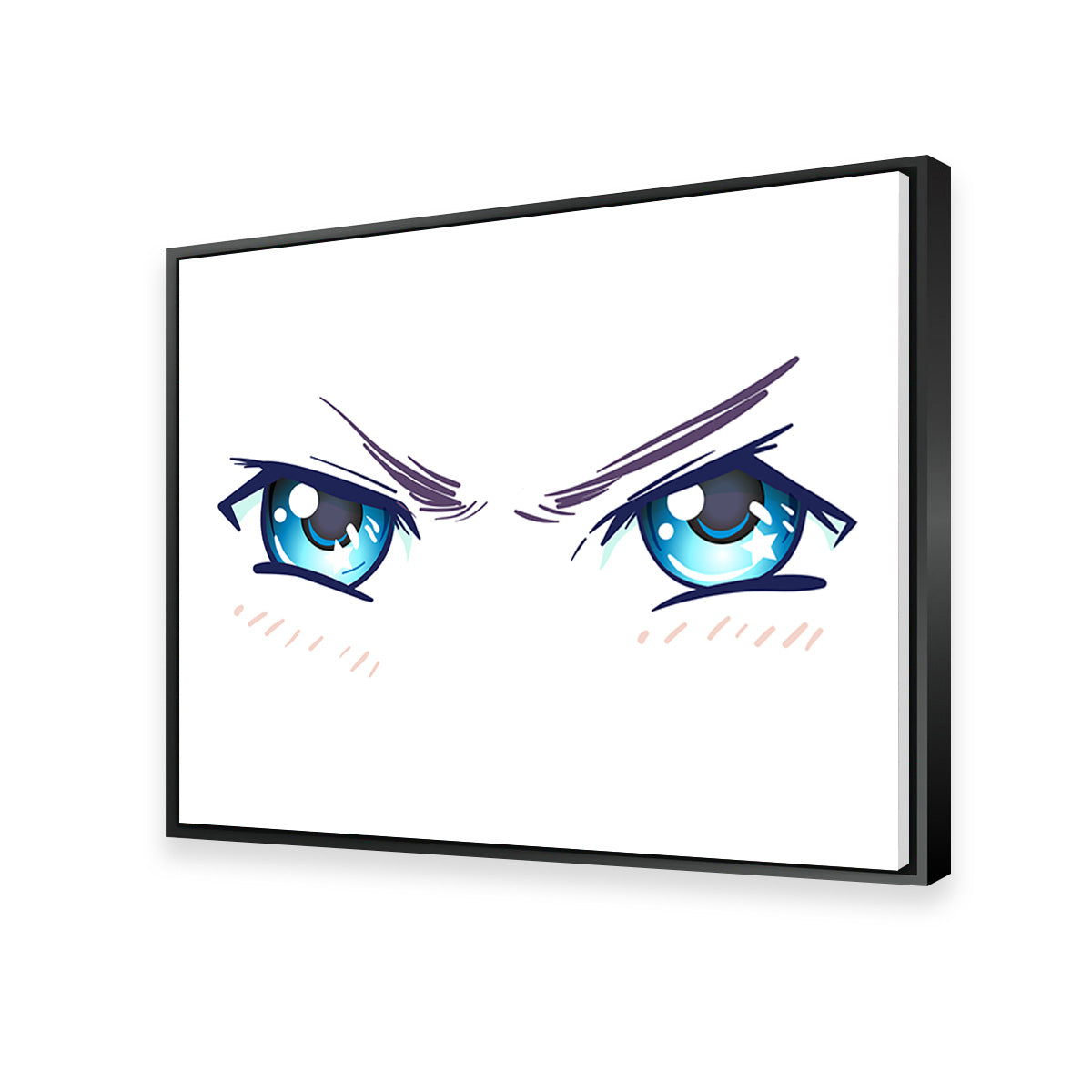Aggressive Anime Eyes Wall Art