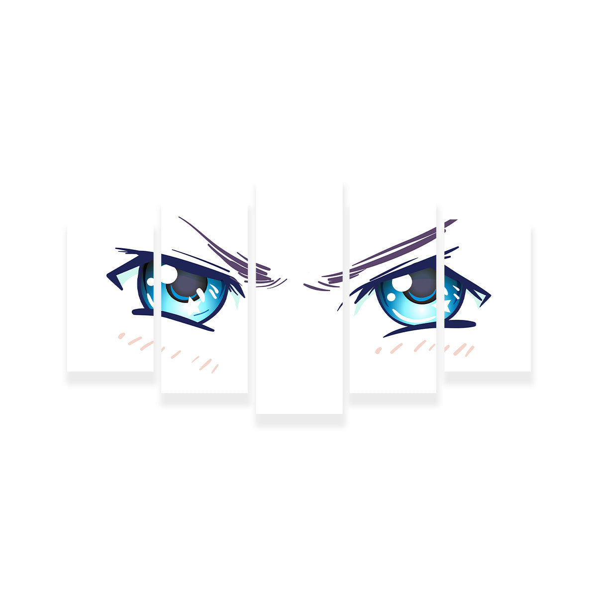Aggressive Anime Eyes Wall Art