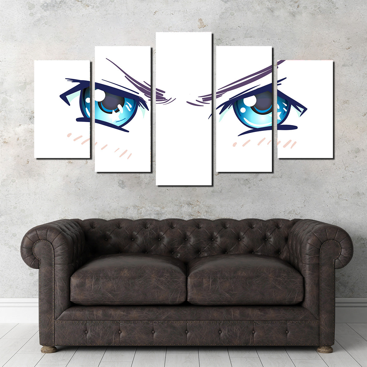 Aggressive Anime Eyes Wall Art