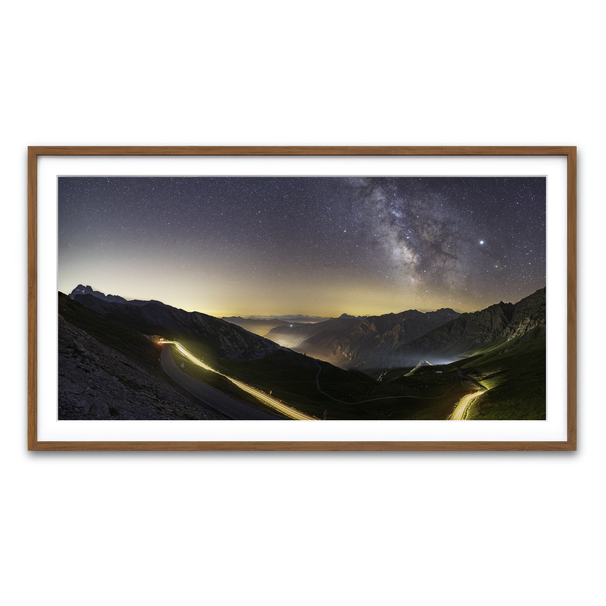 Framed Print 2x1 Walnut