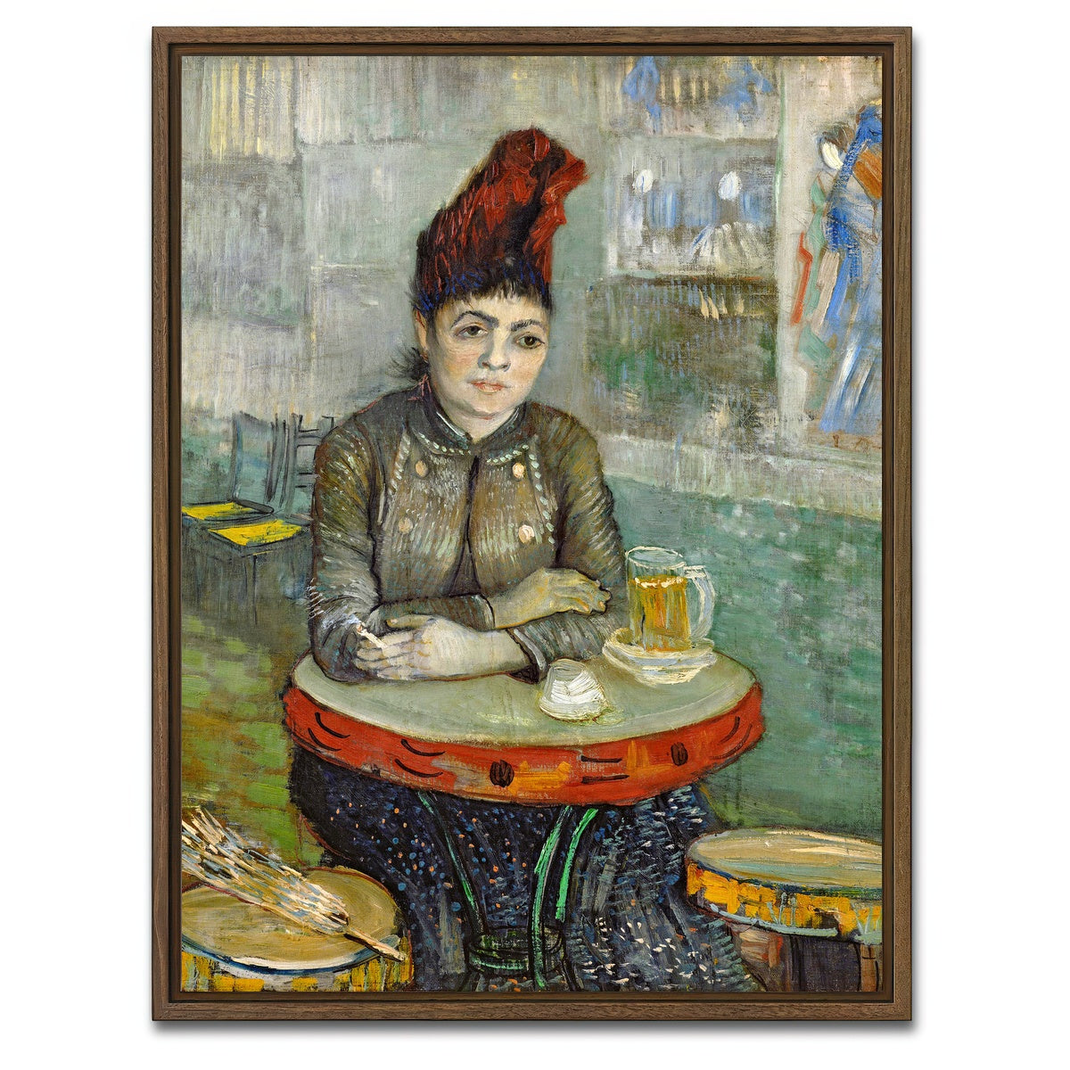 AUTO-MOCKUP WHITE | Agostina Segatori in Le Tambourin | 1 Piece | Walnut Framed Canvas | group=3x4