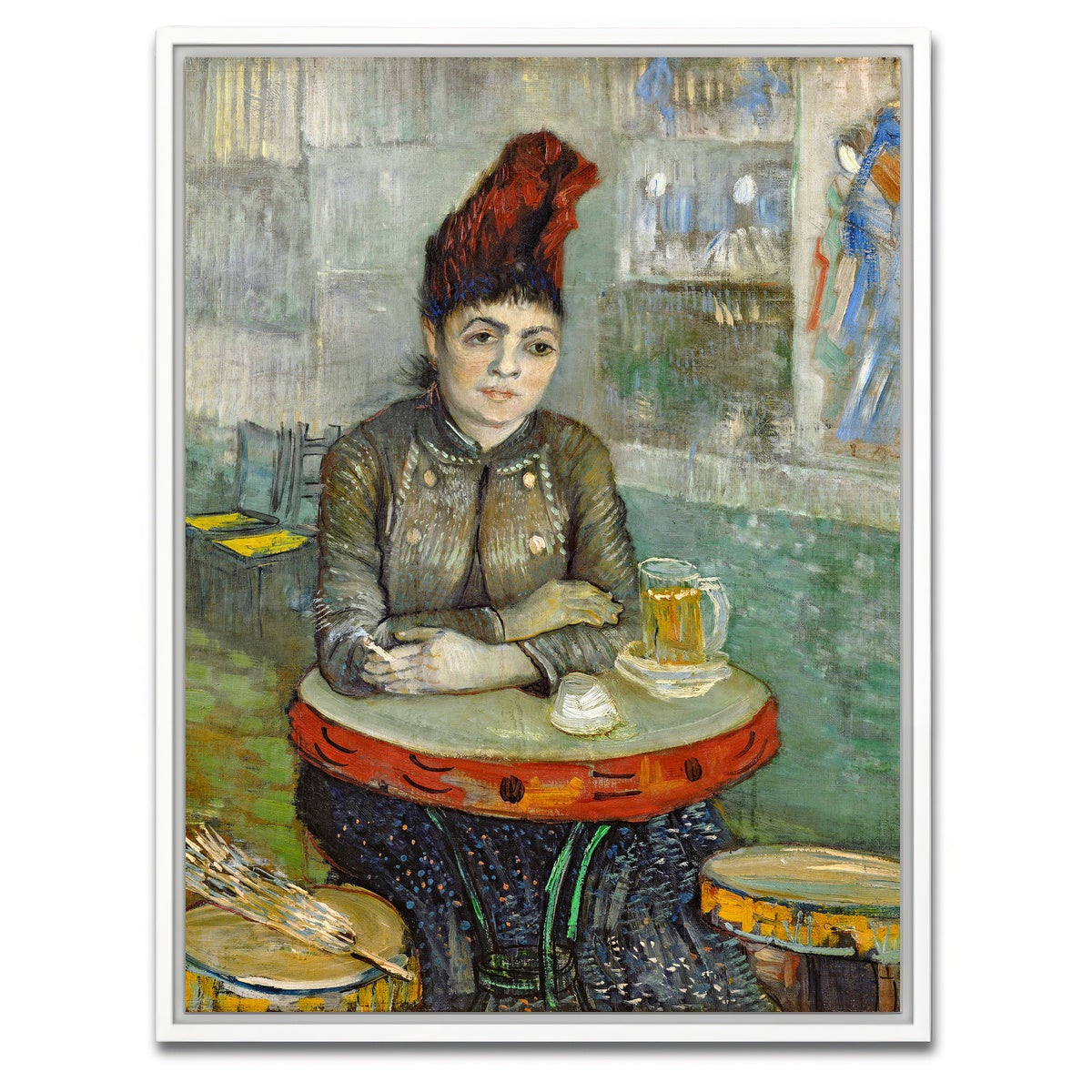 AUTO-MOCKUP WHITE | Agostina Segatori in Le Tambourin | 1 Piece | White Framed Canvas | group=3x4