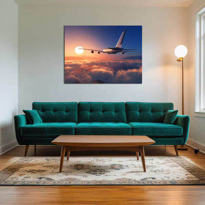 AUTO-MOCKUP ROOM | Airplane above the clouds