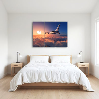 AUTO-MOCKUP ROOM | Airplane above the clouds