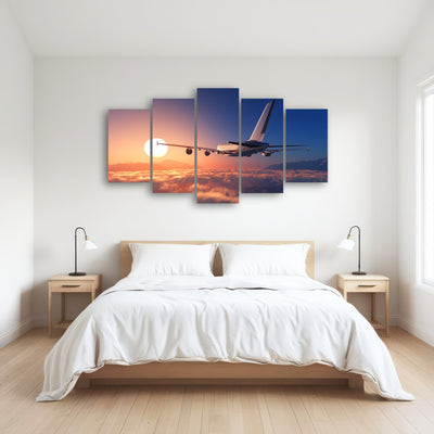 AUTO-MOCKUP ROOM | Airplane above the clouds