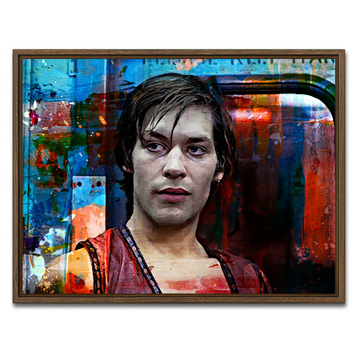 AUTO-MOCKUP WHITE | Ajax | 1 Piece | Walnut Framed Canvas | group=4x3