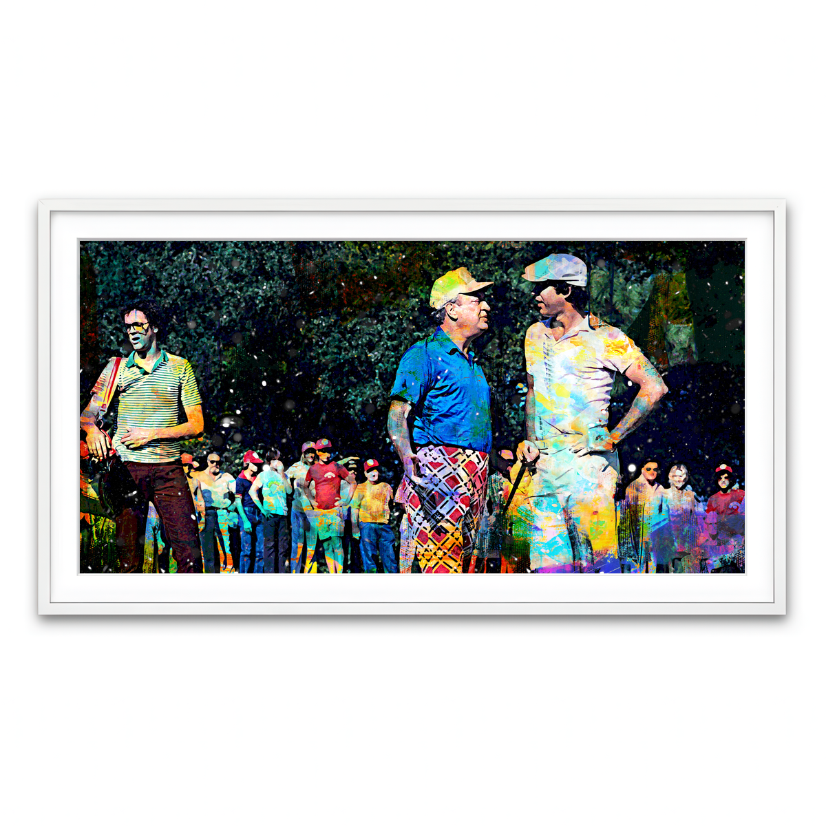 Framed Print 2x1 White