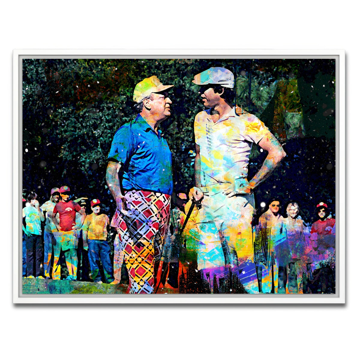 AUTO-MOCKUP WHITE | Al and Ty Caddyshack | 1 Piece | White Framed Canvas | group=4x3