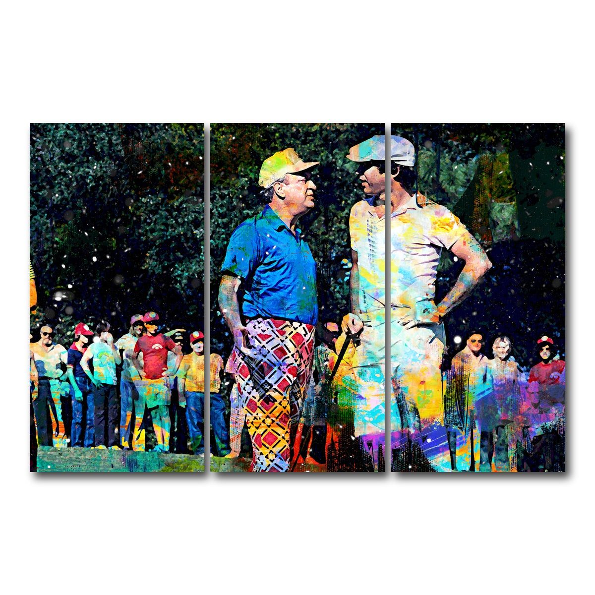 AUTO-MOCKUP WHITE | Al and Ty Caddyshack | 3 Piece | Gallery Wrap Canvas | group=12x24
