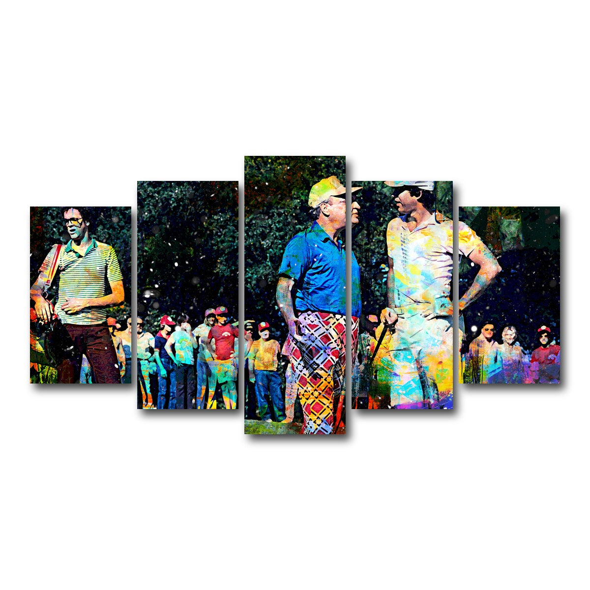 AUTO-MOCKUP WHITE | Al and Ty Caddyshack | 5 Piece | Gallery Wrap Canvas | group=5_normal
